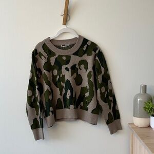 THEO & SPENCE Leopard Pullover Knit